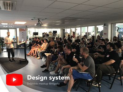 Dribbble meetup - Design system talk design meetup system talk