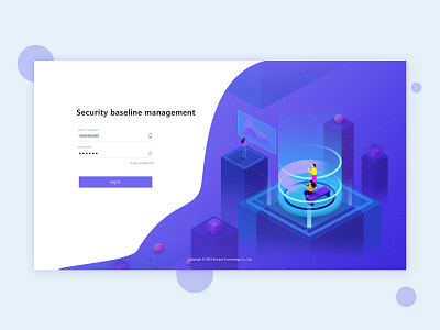 Baseline login design ui web