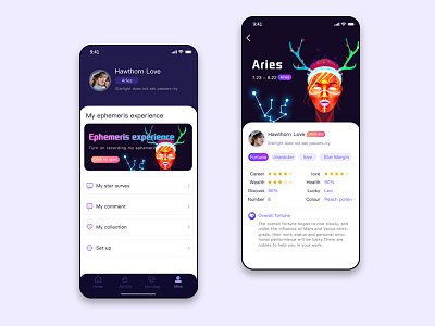 Impression constellation app design ui