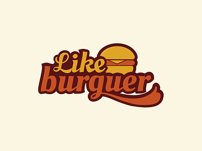 LikeBurguer branding burguer food hambúrguer like logo marca