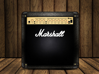 Box Marshall cube design guitarr marshall music song sound