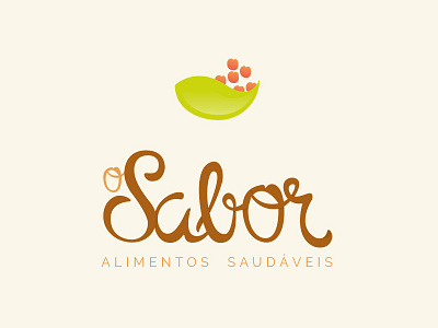 Marca O Sabor brand food logo natural typography
