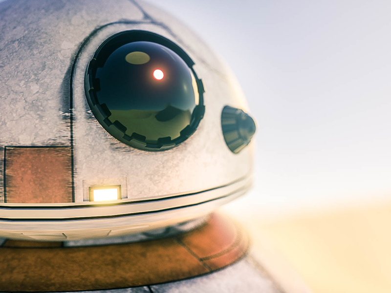 BB-8 droid robbot bb8 3d star wars