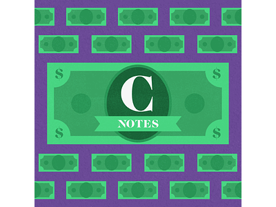 C Notes - ABC Playlist Project c-notes illustration money music playlist texture