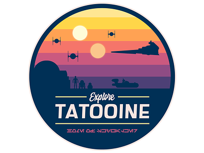 Explore Tatooine design illustration star wars vector