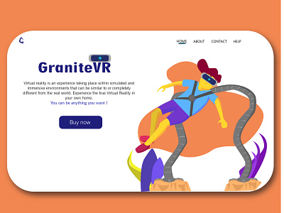 Granite VR landing page concept