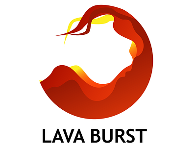 Lava Burst Logo Concept app branding design flat icon logo minimal ui