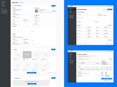 Prototype Hubs - Wireframes user experience user interface web app wireframes