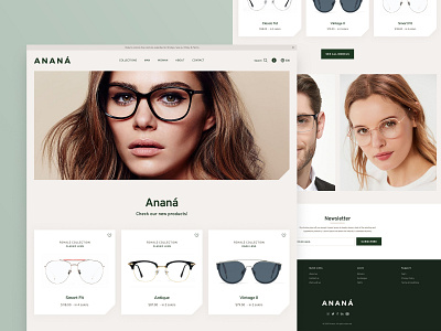 Anana Website user experience user interface web design