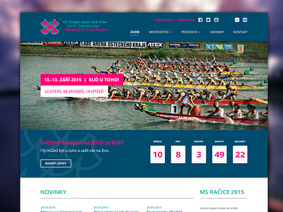 ICF Dragon Boat World Championship blue canoe countdown cup dark dragon boat icf pink tournament web website world championship