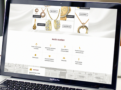 Jeweller's shop clean e commerce flat gold goldsmith jeweller jewellery shop web webdesign website