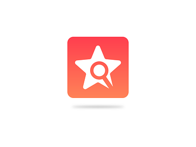 Logo concept [WIP] button concept flat ios logo mark orange red simple star