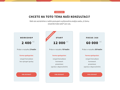 Flat pricing table