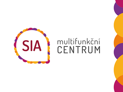 SIA | FREE TIME CENTRE centre circle clean concept free logo orange simple sport time violet yellow