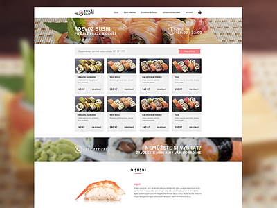 Sushi Delivery asian delivery design fish food japanese products restaurant sushi web