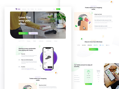 Twisto.pl - Homepage app bank banking card carousel finance flat hero homepage image landing partners pattern payments pricing slider walkthrough web website white