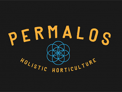 permalos logo concept horticulture permaculture retro vintage