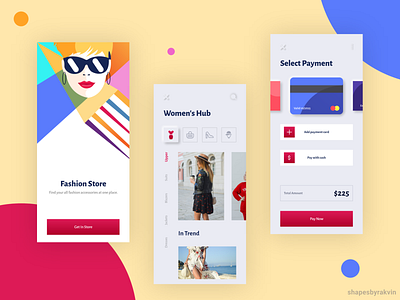 Fashion Store appconcept dailyui design illustration mobile ui mobileapp mobileappdevelopment ui uxdesign uxui