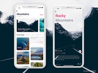 Travel app concept.