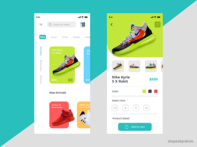 Shoes App Concept android app androidapp animation behancereviews dailyui design dribbleartist iosapps mobile ui mobileapp mobileappdesign mobileappdeveloper mobileappdevelopment ui uidesign userexperiencedesign userinterfacedesign uxdesign