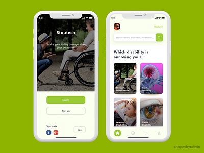 Stoutech android app design behance creative disability dribbble iosdesign mobile app design mobile ui mobileapp uiux user experience userinterface