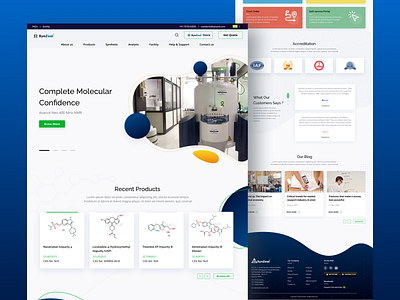 SynZeal - Landing page redesign for a research company