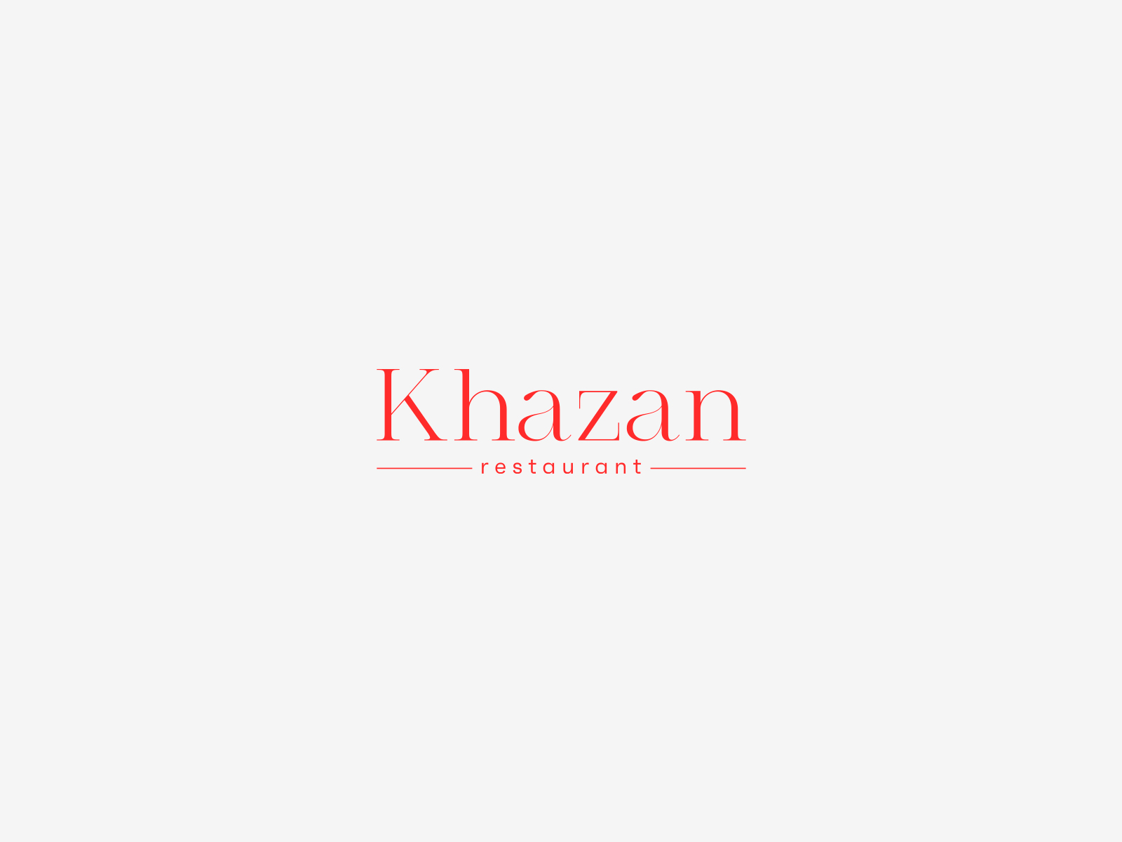 Khazan Restaurant Logo by Javanshir on Dribbble
