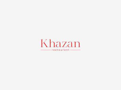 Khazan Restaurant Logo 2020 brand branding design logo logo design logodesign logos logotype minimalism portfolio restaurant typography