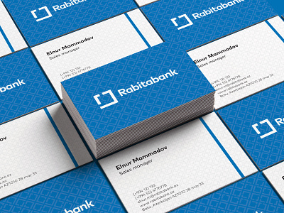 Rabitabank business card design 2020 bank brand brand design brand identity branding branding design business business card business card design business cards design logo logo design minimalism portfolio typography vector