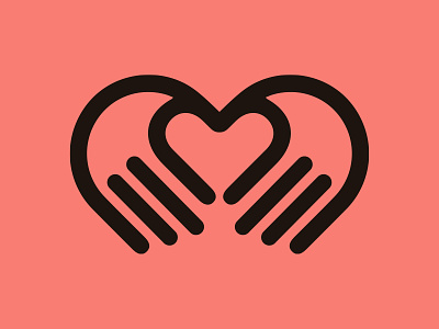 Helping Hands branding icon illustration logo vector