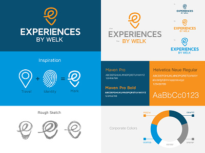 Experiences By Welk branding design flat idenity illustration logo ui vector