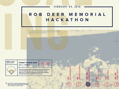 Hackathon Poster baseball hackathon overlay poster typography