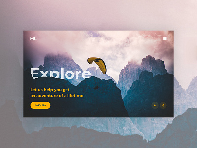 Travel Adventure Concept active hero website