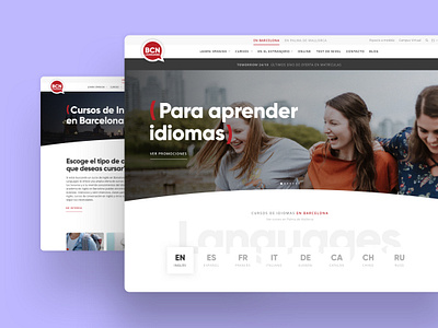 UX UI Design project for Bcnlanguages, languages school. design digitaldesign graphicdesign interactiondesign landingpage languages minimal school sketch sketchapp ui uidesigner uiux uiuxdesign uiuxdesigner ux web webdesign webdesigner website