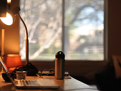 Austin comunity designers desk freelance office workspace