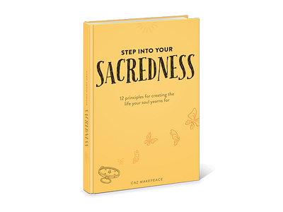 Step Into Sacredness ebook cover book butterfly compass dreams ebook family illustration mother travel