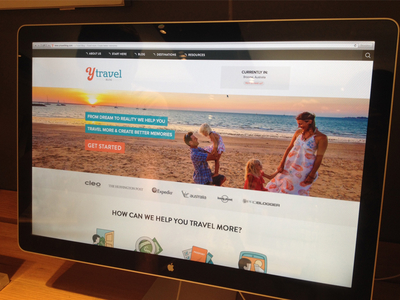 Ytravel Blog Is Live blog homepage landing live screenshot travel ux website