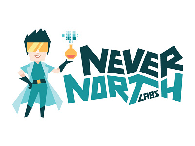 The new Never North Labs logo