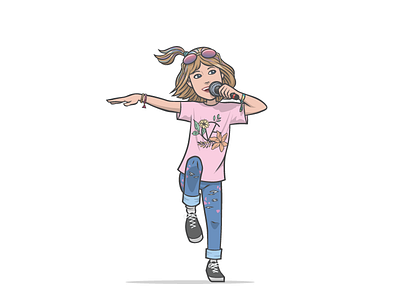 Grace VanderWaal Character character dancing grace vanderwaal illustration music singing