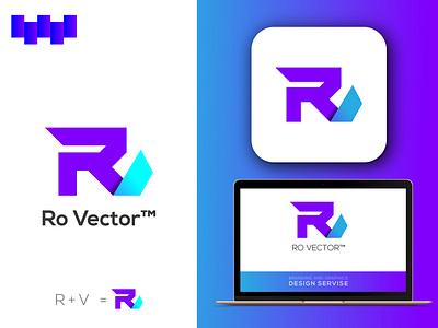 Ro Vector™ Logo 3d logo abstract branding color design flyer graphic graphic design graphicdesign health icon logo logodesign logotype r logo technology tranding ui vector