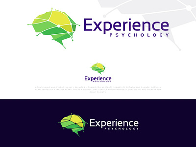 Experience Psychology 3d logo branding design green health icon illustration logo ui vector