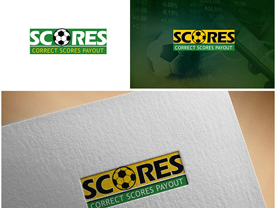 Scores Logo- Online Football match Logo