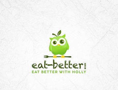 eat-better.com Logo 3d logo branding design green health icon illustration logo ui vector
