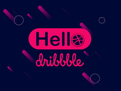 Hello dribbble branding design illustration logo logodesign