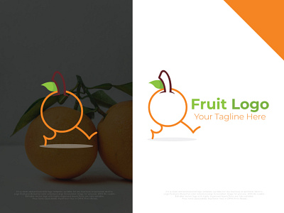 Fruit Logo bar catering clean creative diet ecologic service food fresh smoothie fruit fun green grocery health healthy regimen kid kids kiwi leaf natural juice