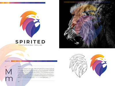 Spirited Lion 3d logo branding green icon illustrator lion logo lionlogo logo polygonal logo ui usa logo ux vector