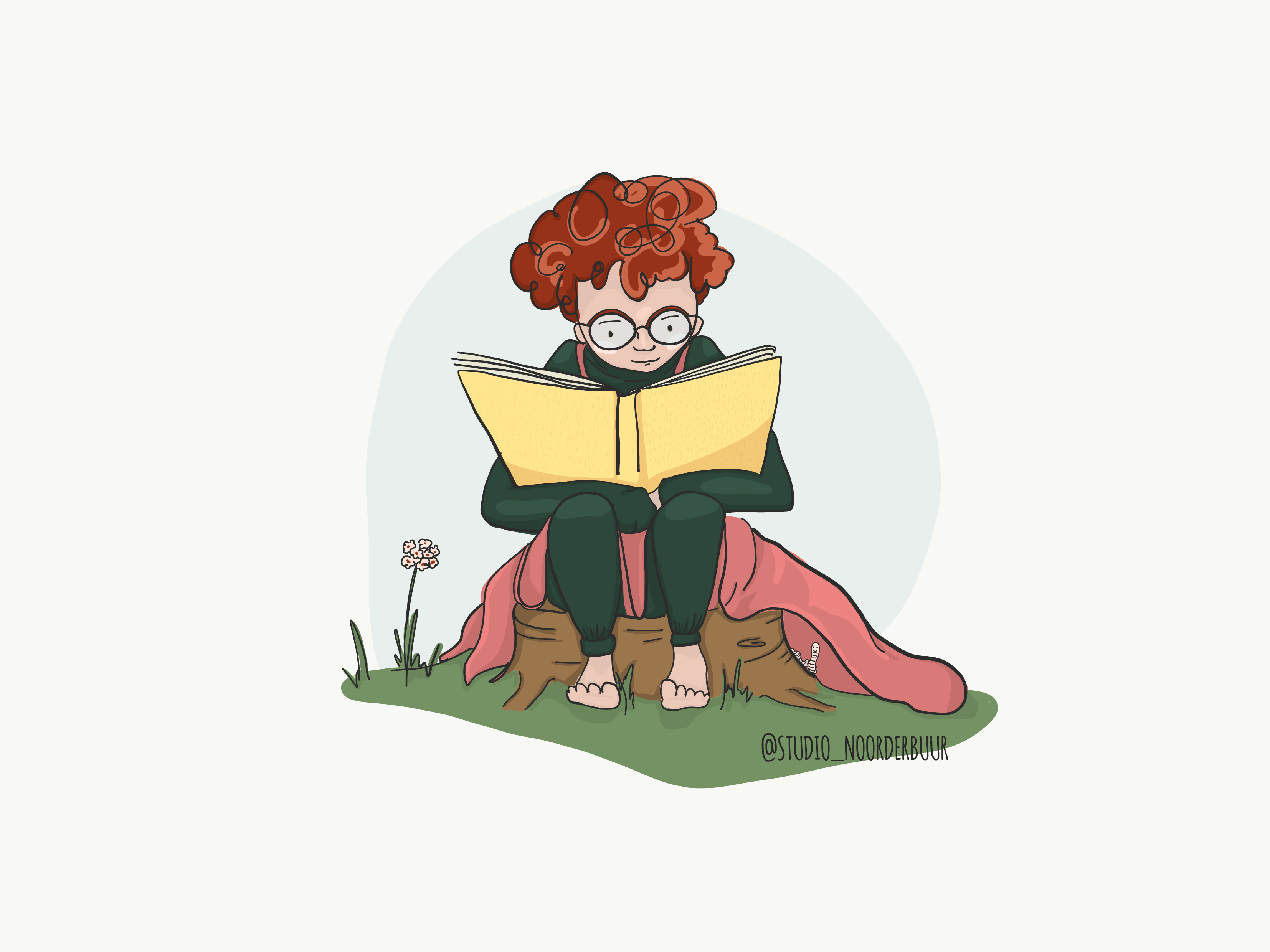 bookworm-by-yara-hidskes-on-dribbble