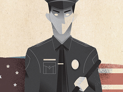 Police badge cop flag police skillshare usa