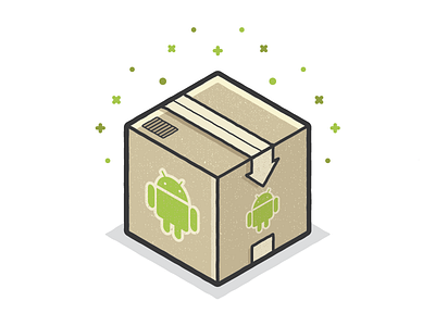 Android Box android app box illustration marvel app