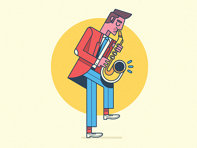 Saxophone illustration jazz music saxophone vector